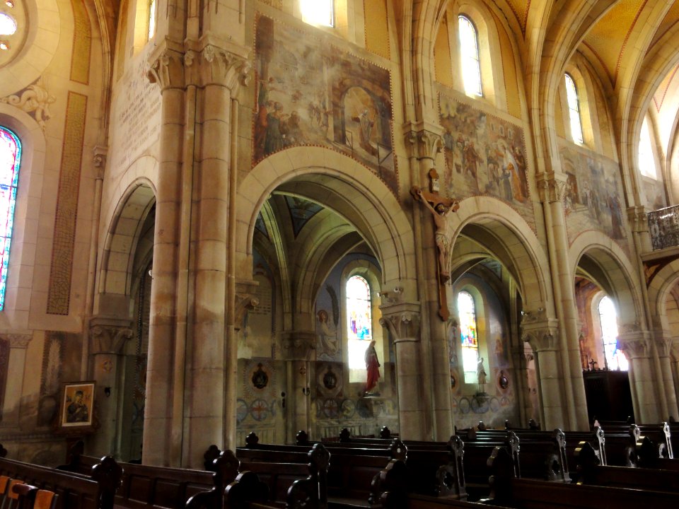 Mécrin (Meuse) église Saint-Evre (04) intérieur avec fresco's