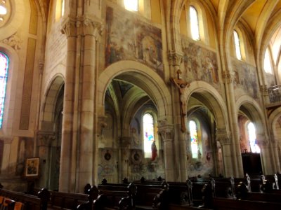 Mécrin (Meuse) église Saint-Evre (04) intérieur avec fresco's