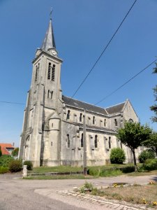 Mécrin (Meuse) église Saint-Evre (02) extérieur