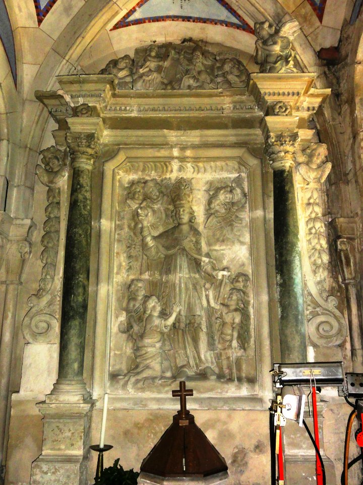 Mécrin (Meuse) église Saint-Evre (08) retable