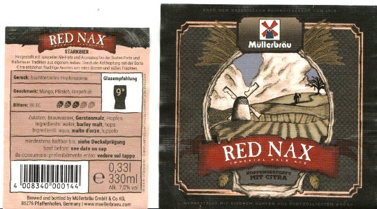 Müllerbräu - Red Nax - Imperial Pale Ale