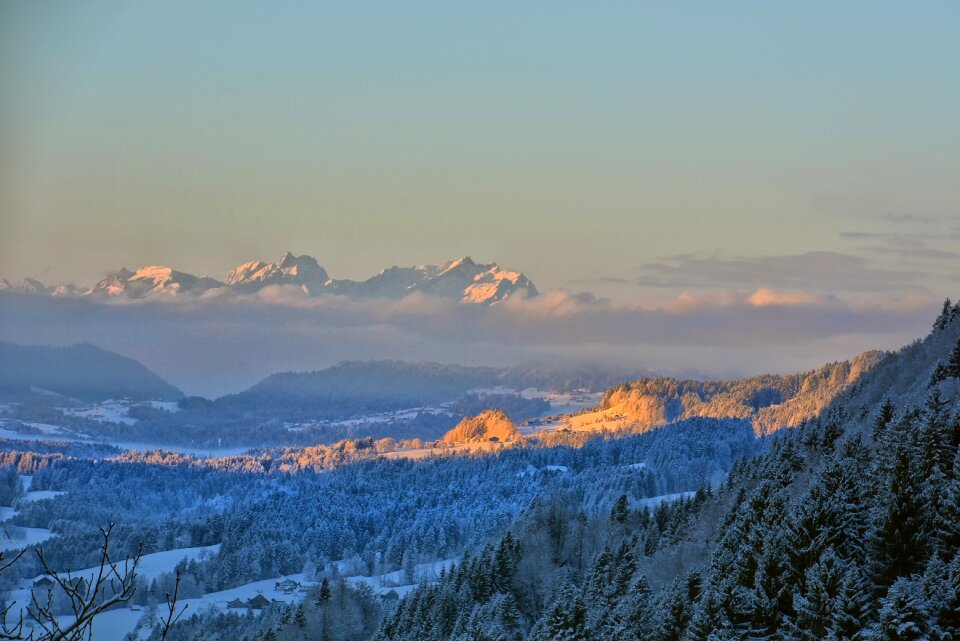 Mountains landscape summit