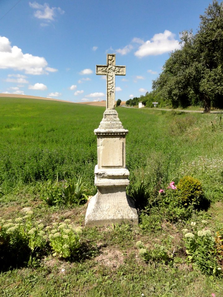 Ménil-aux-Bois (Meuse) croix de chemin B