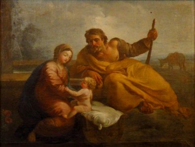 Méréville (Essonne) Église, tableau Sainte Famille