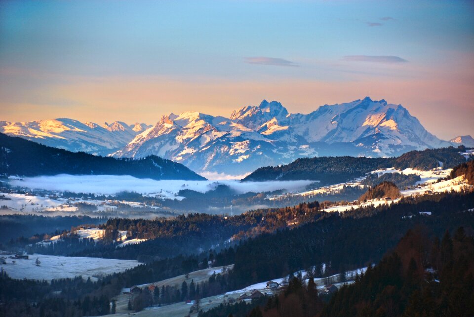 Mountains landscape summit