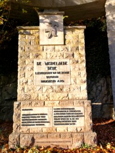 Mémorial au Lieutenant De Wispelaere à Yvoir (détail)