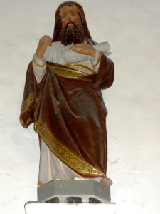 Méligny-le-Petit (Meuse) Église de l'Invention-de-Saint-Etienne, statue