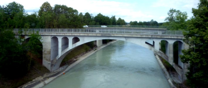 Mühldorf, Innkanal, Brücke Mertenheimer Weg, 1