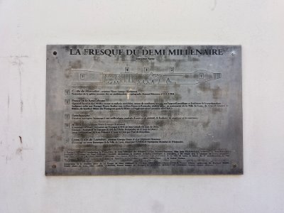 Lyon 8e - Route de Vienne, plaque La fresque du demi-millénaire, deuxième partie