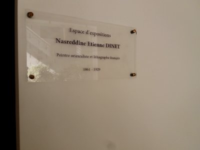 Lyon 8e - Institut français de civilisation musulmane - Espace d'expositions Nasreddine Etienne Dinet - Plaque