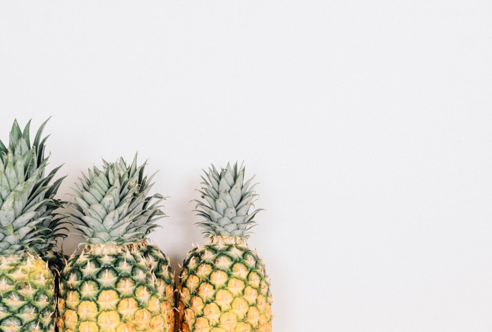 Minimalism pineapples tropical