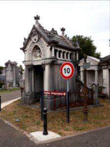 Lyon 8e - Nouveau cimetière de la Guillotière - Allée 9 - Début à l'angle de l'allée 11