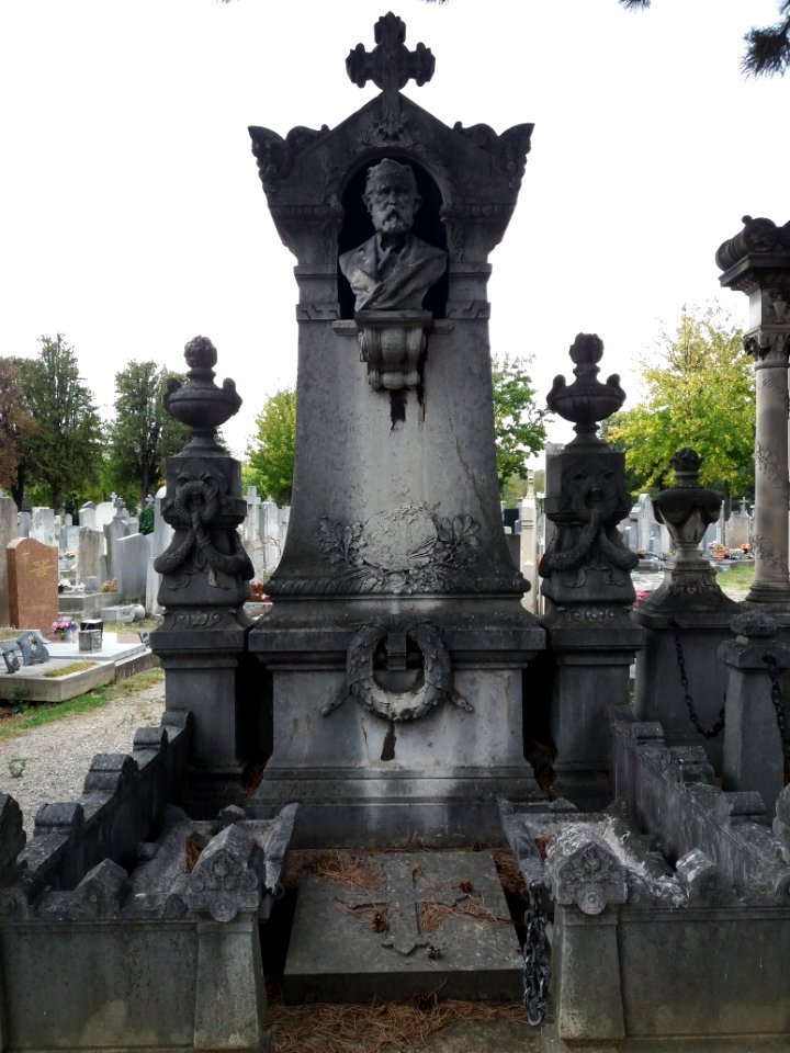 Lyon 8e - Nouveau cimetière de la Guillotière - Allée 1 - Tombe de Louis-Hector Allemand