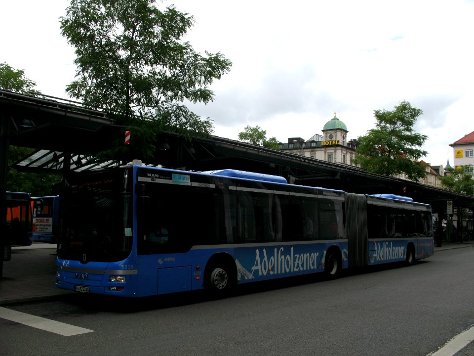 München MVV MVG MAN Lion's City G n°5318 L55 Ostbahnhof (7)