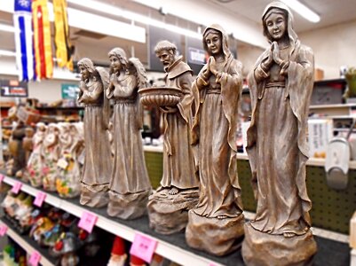 Saint angel sculpture