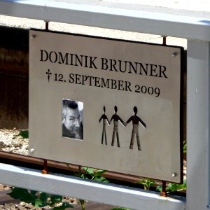 München, Gedenktafel an Dominik Brunner, 1