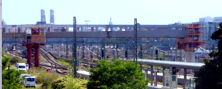 München, Arnulfsteg im Bau, 1