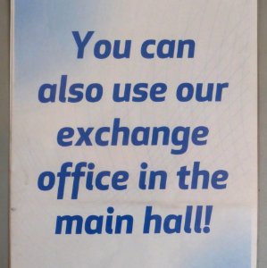 München, Bank, einsprachiges Schild, 1