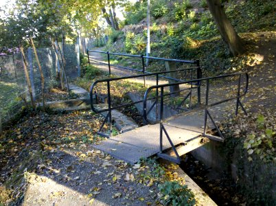 Mönchsgraben-Brücke südwestlich des Klosters Ilsenburg Mitte Oktober 2018
