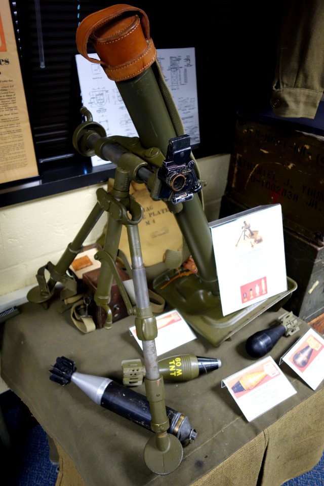 M2 Mortar, 60 mm - Fort Devens Museum - DSC07156