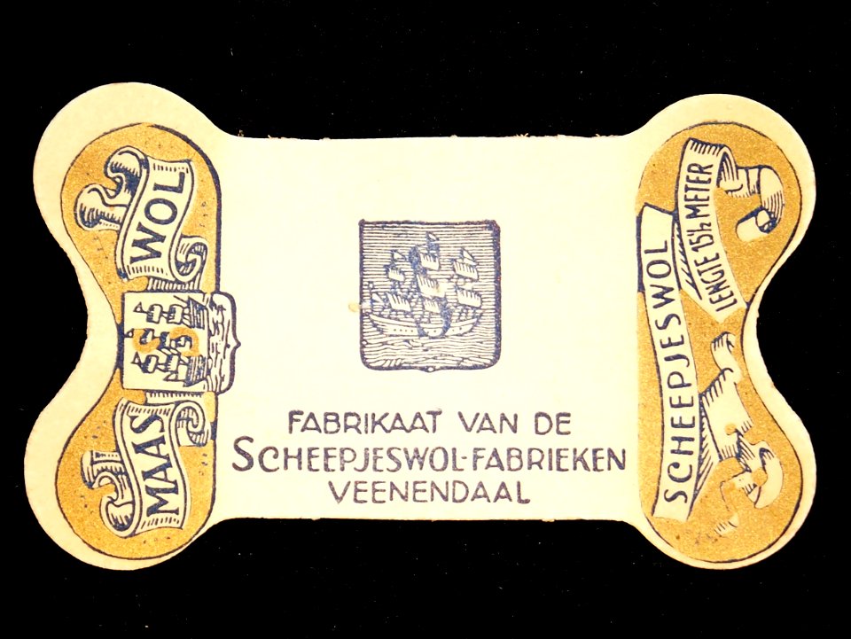 Maaswol karton, Scheepjeswol fabrieken Veenendaal
