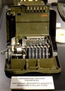 M-209 mechanical cipher machine, Smith Corona - National Electronics Museum - DSC00201