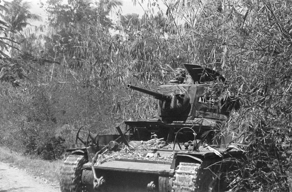 M3A1 Stuart tank Atlas 3e eskadron Vechtwagens KNIL, Bestanddeelnr 46-2-1