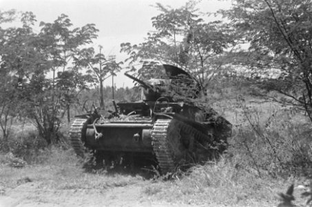 M3A1 Stuart tank 3e Eskadron Vechtwagens KNIL, Bestanddeelnr 46-3-3