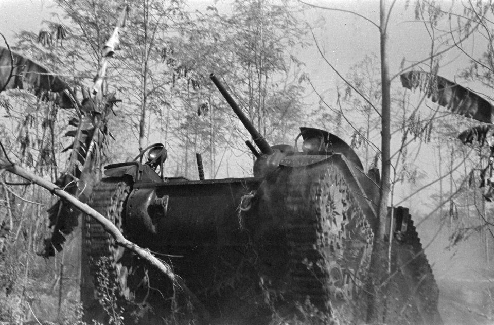 M3A1 Stuart tank Atlas e eskadron Vechtwagens KNIL, Bestanddeelnr 44-3-4