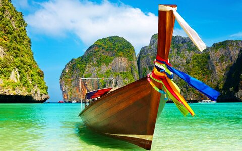 Exotic idyllic island