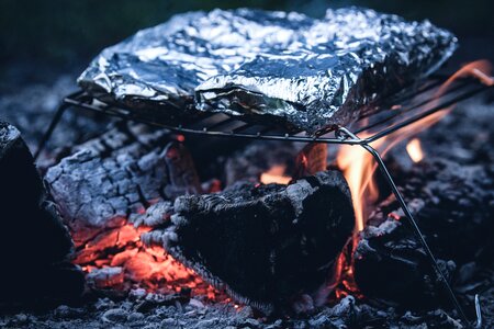 Barbecue charcoal carbon photo