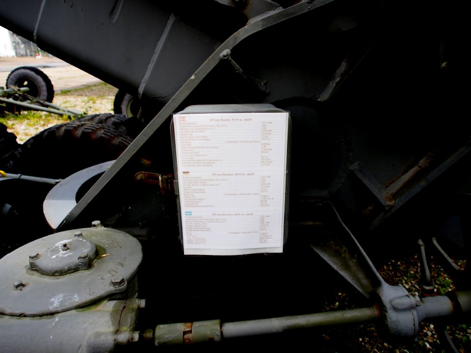 M55 203mm Canon No 44439 in Aalborg Forsvars- og Garnisonsmuseum, pic1