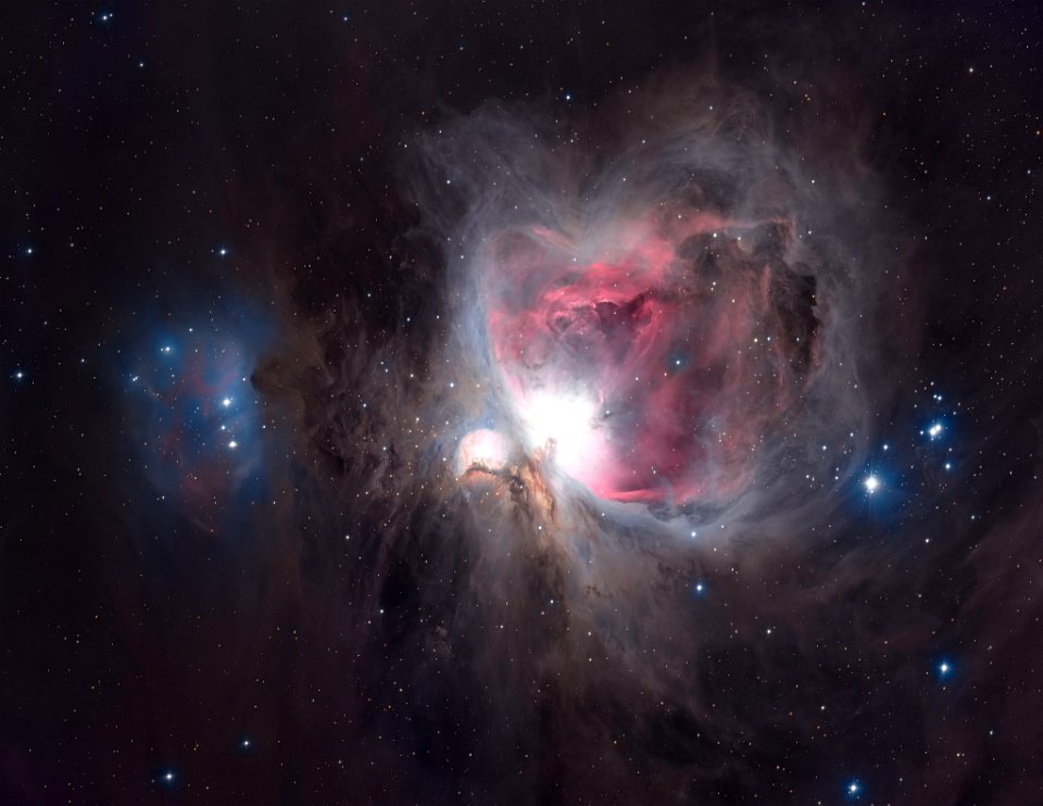 M42 Orion Nebula and Running Man (Dust and Gas)