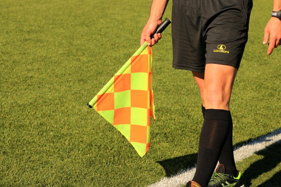 Soccer match field sport