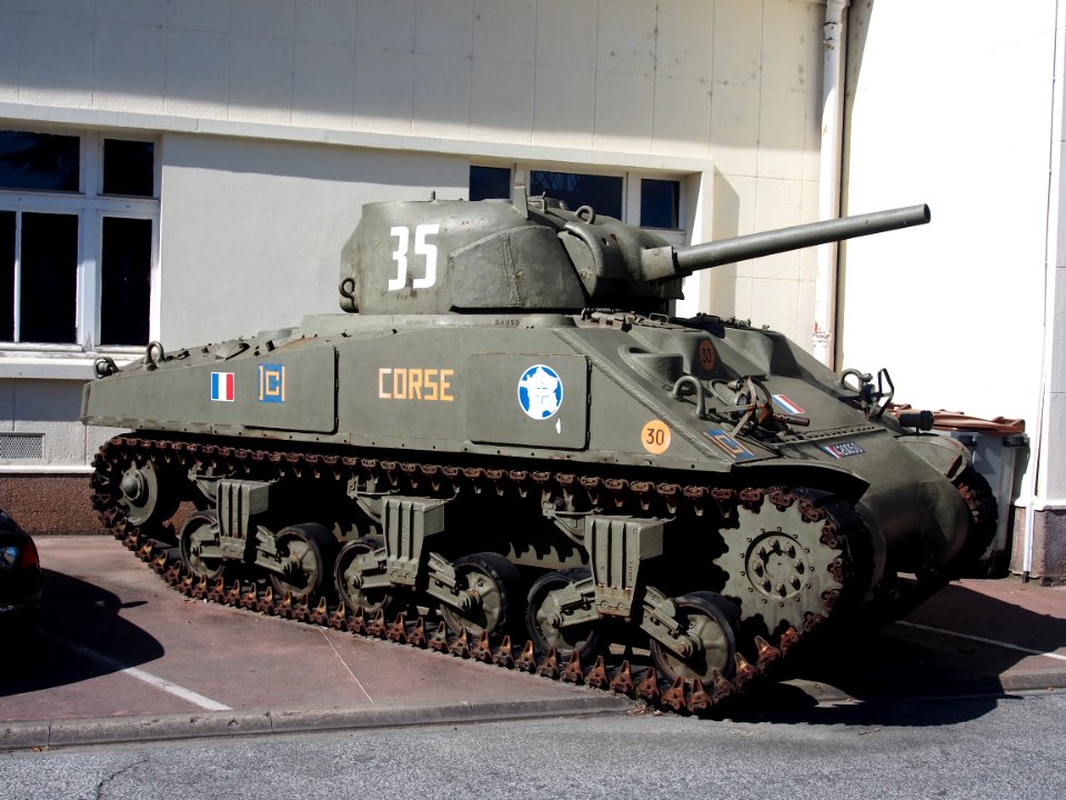 M4A2 Sherman tank in the Musée des Blindés, France, pic-1