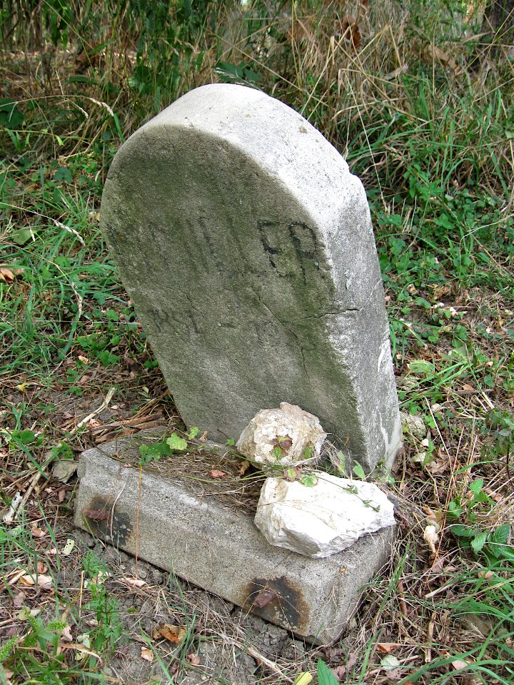 M. Miller tombstone, West Liberty Cemetery, 2020-09-25