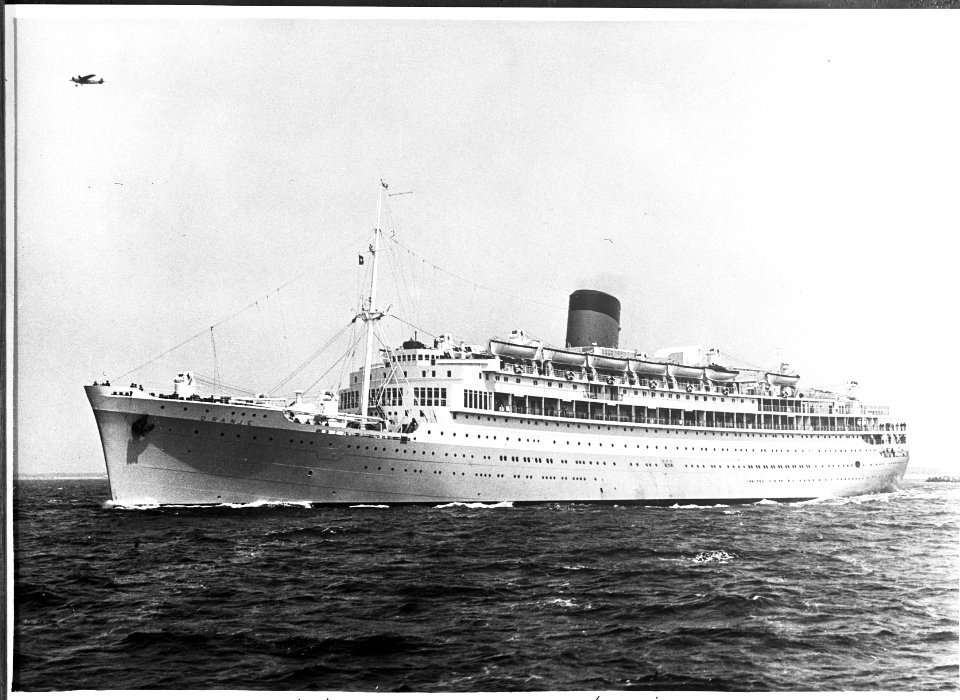 M.S. Oranje van Stoomvaart Maatschappij Nederland in dienst als hospitaalschip, Bestanddeelnr 934-9855