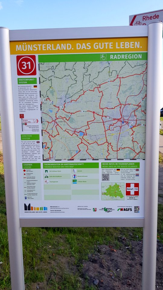 Münsterland Knotenpunkt Bocholt 31 Karte
