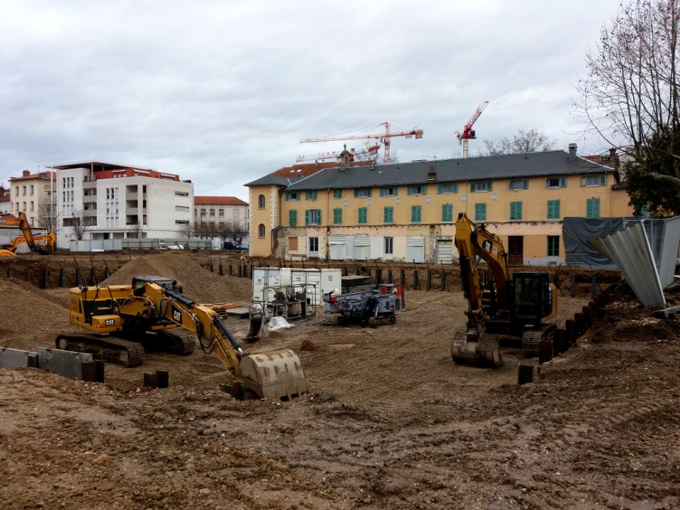 Lyon 8e - Route de Vienne, ancienne clinique Saint-Vincent-de-Paul, travaux de reconversion (09)