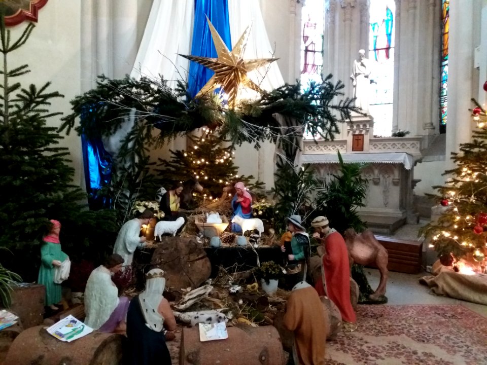 Lyon 6e - Église Notre-Dame de Bellecombe, crèche 2019