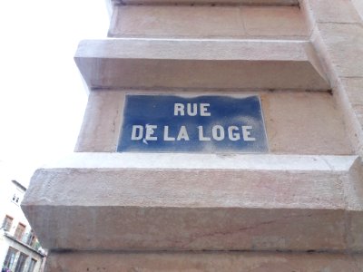 Lyon 5e - Rue de la Loge, plaque