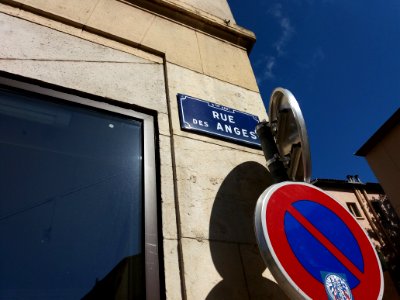 Lyon 5e - Rue des Anges, plaque