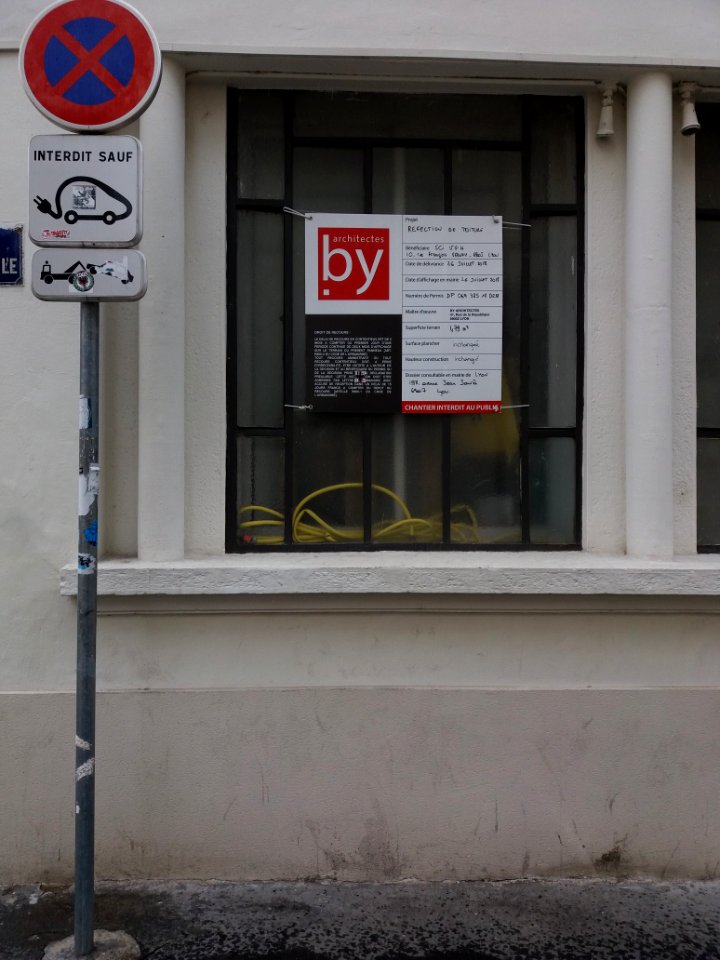Lyon 5e - Rue de l'Angile, permis de construire, réfection de toiture