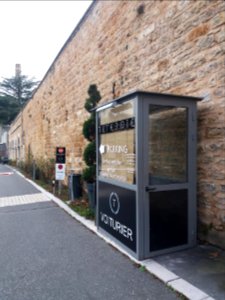 Lyon 5e - Rue Professeur Pierre Marion - Cabine du voiturier du restaurant Tête d'Oie
