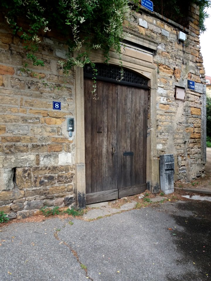 Lyon 5e - Rue de Trion, porte au numéro 8