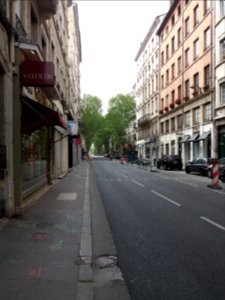 Lyon 6e - Cours Vitton, côté ouest en arrivant cours Franklin Roosevelt