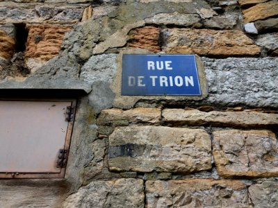 Lyon 5e - Rue de Trion, plaque ancienne