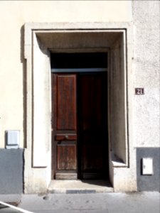 Lyon 5e - Rue de l'Harmonie, porte au numéro 21