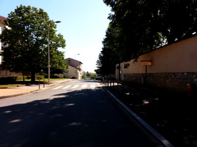 Lyon 5e - Rue Roger Radisson, vers l'est, depuis la rue Pauline Marie Jaricot