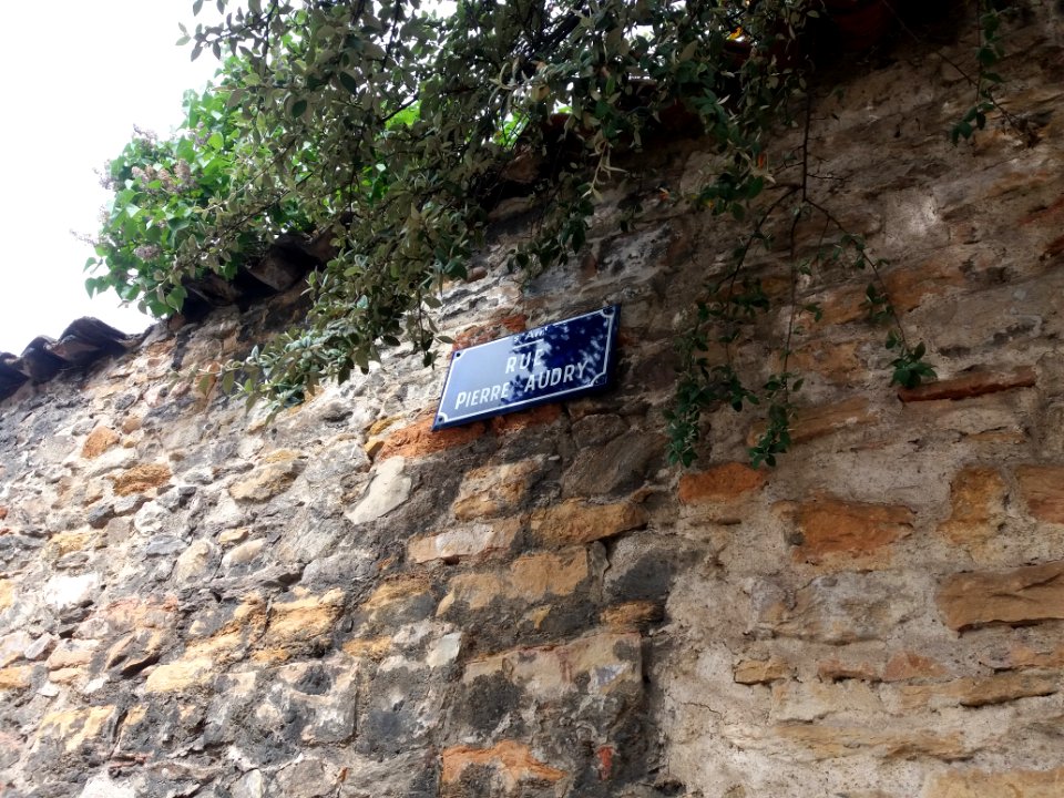 Lyon 5e - Rue Pierre Audry - Plaque